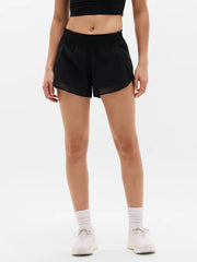 Mesh Racer Run Mid Rise 4" Short