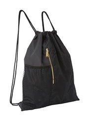 Reflective Mesh Drawstring Bag