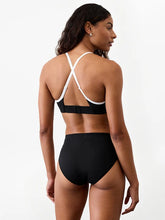 High Waist Cheeky Colorblock Swim Bottom