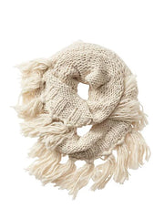 Boho Fringe Infinity Scarf
