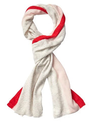 Border Stripe Boucle Scarf