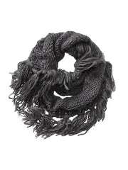 Boho Fringe Infinity Scarf