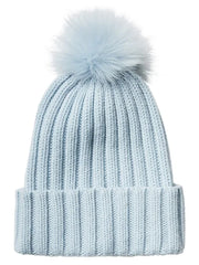 Ribbed Beanie with Pom