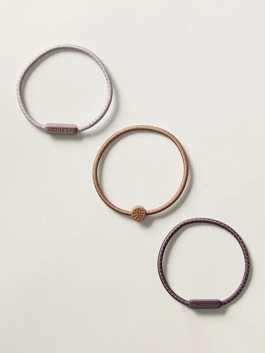 Athleta 3 Pack Silicon Hair Ties