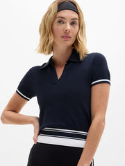 Seamless Polo Tee Sweater