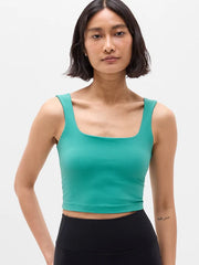 Transcend Square Neck Crop Sports Bra D-DD