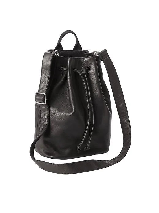 Leather Bucket Bag