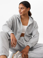 Forever Fleece Crop Full Zip